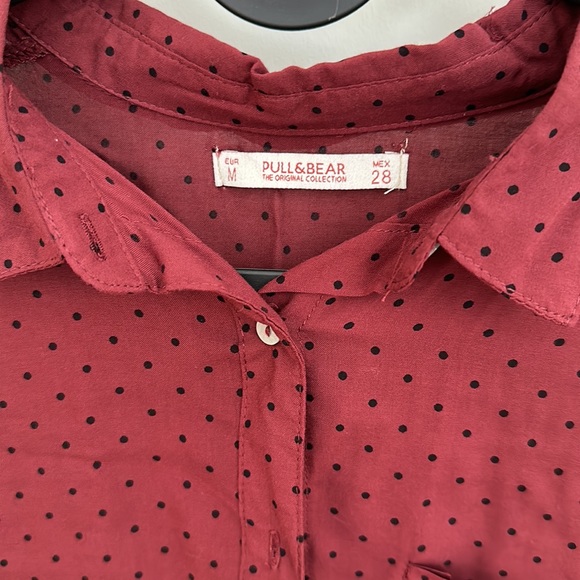 Pull&Bear burgundy shirt - Picture 2 of 2